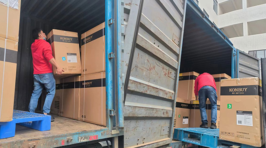 整裝待發(fā)！客戶50臺(tái)衣物烘干機(jī)裝柜完畢