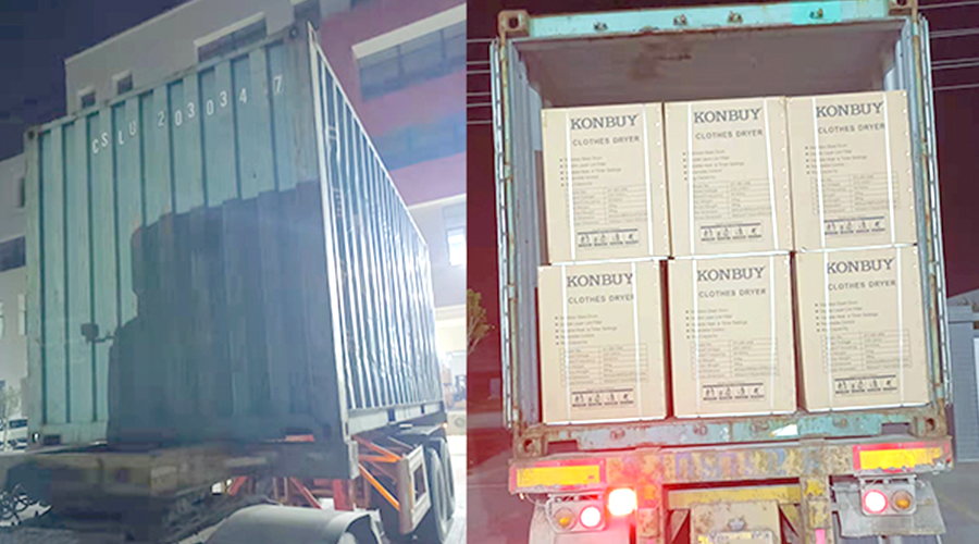 國內(nèi)外市場“兩開花”！康標滾筒干衣機出貨到國外