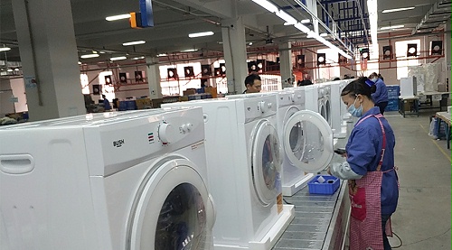 年底繁忙！金環(huán)電器全力保障英國(guó)Argos客戶滾筒干衣機(jī)生產(chǎn)